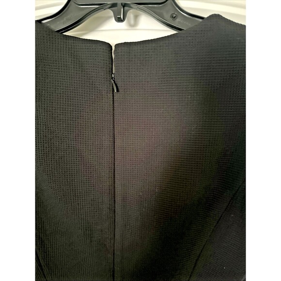 Anne Klein Women's Textured Sleeveless Sheath Dress Formal Casual Chic Black 8 - Picture 11 of 13